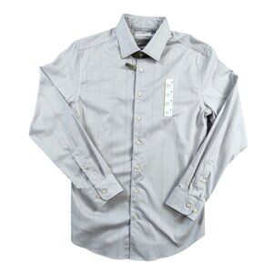 New Good Fellows Men's Button Up Long Sleeve Standard Fit Stretch  Size M 15-15.